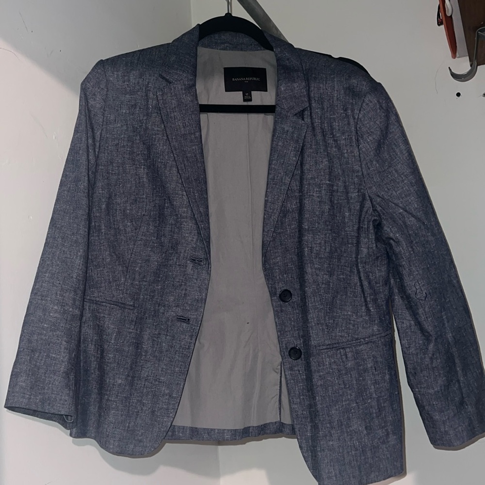Banana Republic Gray Blazer